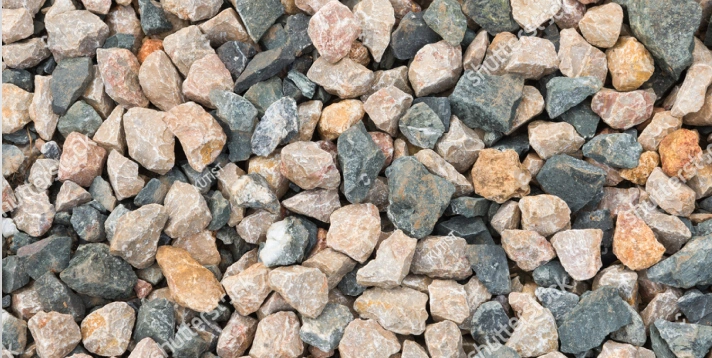 Close-up of mixed gravel aggregate – Woodford Recycling supplies